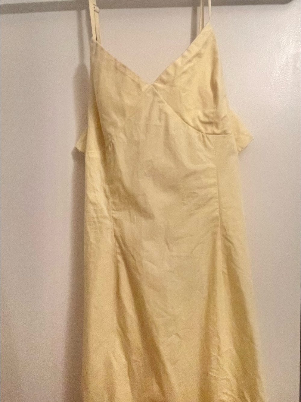 Forever 21 Butter Yellow Slip Dress with Spaghetti Straps. Bratz. Y2K. Bright.